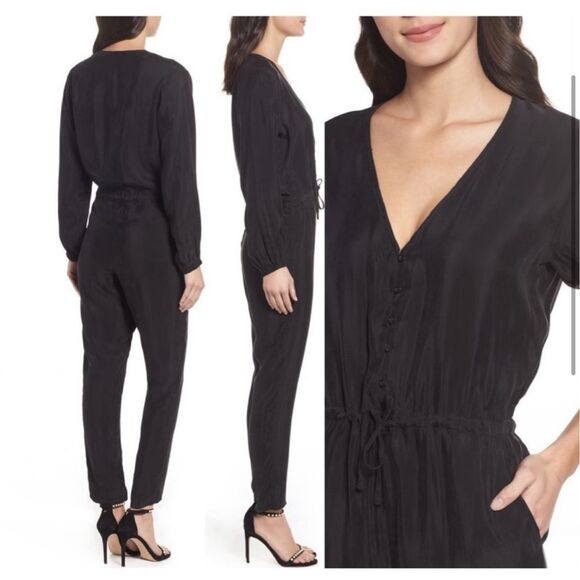 Knot Sister Women's Elizabeth Jumpsuit Black XS NWT - Picture 7 of 8